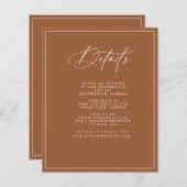 Details zur Terracotta Card (Vorne/Hinten)