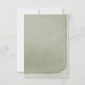 Details zur tropischen Brise Lush Botanical Weddin Karte (Rückseite)