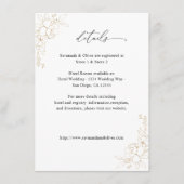 Details zur vergoldeten Blüte Begleitkarte (Vorderseite)