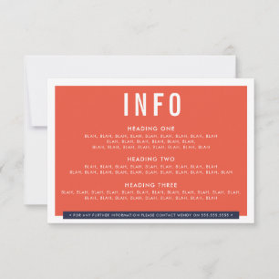 DETAILS ZUR VERSCHLÜSSELUNG Feines, orangefarbenes RSVP Karte