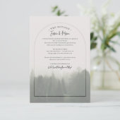 Details zur Waldhochzeit Einladung (Stehend Vorderseite)