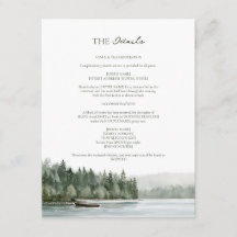 Details zur Wasserfarben-Hochzeit am See im Pazifi