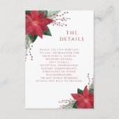 Details zur Weihnachtszeit in Roter Flora Begleitkarte (Vorderseite)
