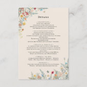 Details zur Wildblume Fern Wedding Monogram Begleitkarte (Vorderseite)