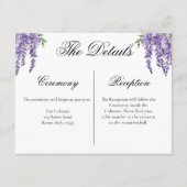 Details zur Wisteria-Einschließung Begleitkarte (Vorderseite)