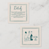 Details zur zeitgenössischen Handschrift für Retro Begleitkarte (Vorne/Hinten)