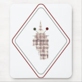 Detalhista Preto Catedral e Vespa Nostálgica Mousepad (Vorne)