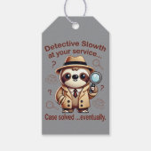 "Detection Sloth" Faultier Geschenkanhänger (Vorderseite)