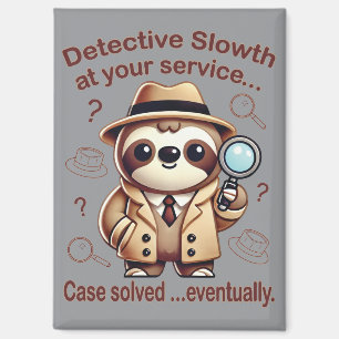 "Detection Sloth" Faultier Magnet