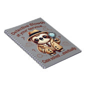 "Detection Sloth" Faultier Notizblock (Rechte Seite)