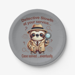 "Detection Sloth" Faultier Pappteller