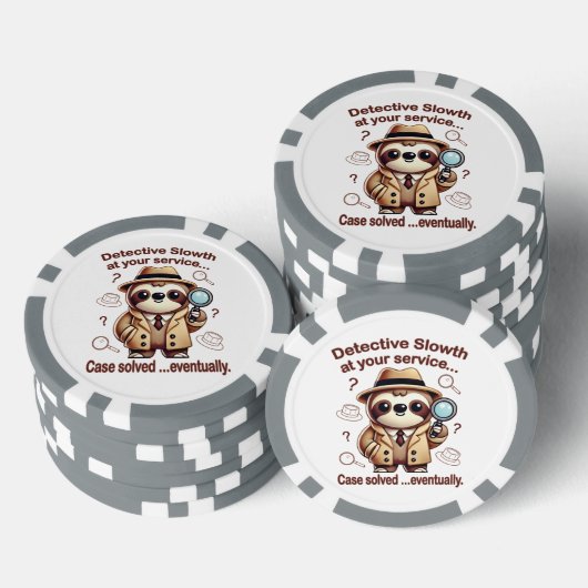 "Detection Sloth" Faultier Pokerchips (Stapel)