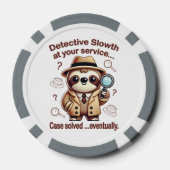 "Detection Sloth" Faultier Pokerchips (Rückseite)