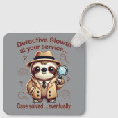 "Detection Sloth" Faultier Schlüsselanhänger (Rückseite)