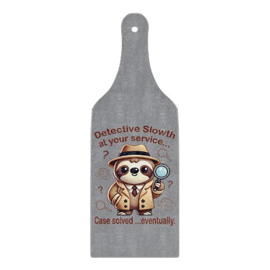 "Detection Sloth" Faultier Schneidebrett (Vorderseite)