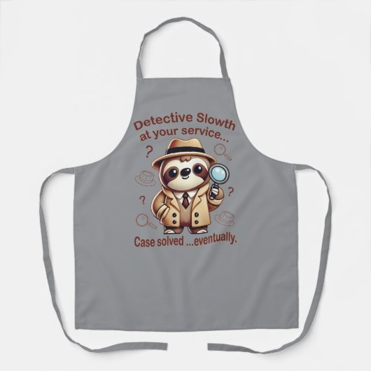 "Detection Sloth" Faultier Schürze (Vorderseite)