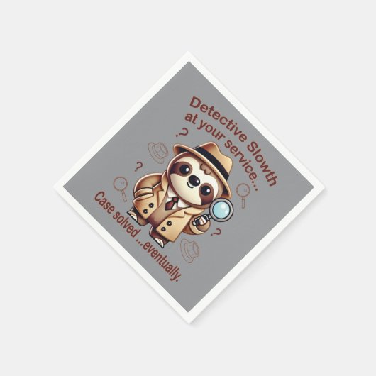 "Detection Sloth" Faultier Serviette (Ecke)