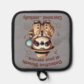 "Detection Sloth" Faultier Topflappen (Vorderseite)