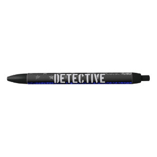 Detection Thin Blue Line Distressed Flag Kugelschreiber