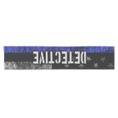 Detection Thin Blue Line Distressed Flag Kurzer Tischläufer (Horizontal)