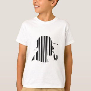 DETECTIVE BAR CODE Pfeife rauchendes Barcode-Muste T-Shirt