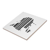 DETECTIVE BAR CODE Pipe Rauchen Barcode Muster Fliese (Seite)