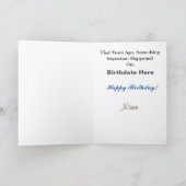 Detective Birthday Card zum Anpassen Karte (Innenseite)