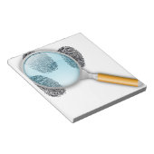 Detective Clues Find Finger Fingerprints Mystery Notizblock (angewinkelt)