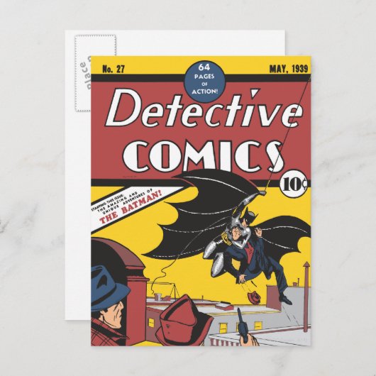 Detective Comic #27 Postkarte (Vorne/Hinten)