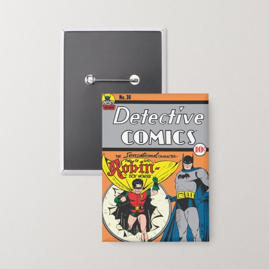 Detective Comic #38 Button (Vorderseite/Rückseite)