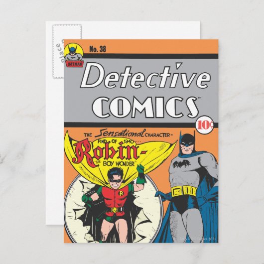 Detective Comic #38 Postkarte (Vorne/Hinten)