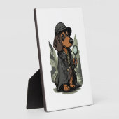 Detective Dachshund � Mystery Solving Dog Fotoplatte (Seite)