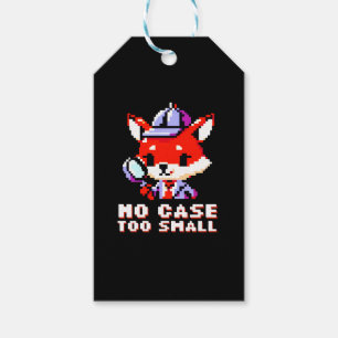 Detective Fox - Kein Fall zu klein Pixel Art Geschenkanhänger
