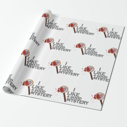 Detective Magnifying Glass Geschenkpapier (Ungerollt)