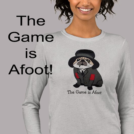 Detective Sherlock Mops Hund Lover Hobo Tri-Blend Shirt