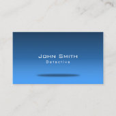 Detective Stylish Blue Beruflich Visitenkarte (Vorderseite)