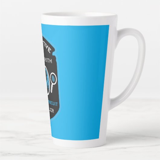 Detective Themed Funny Gift Milchtasse (Rechts)