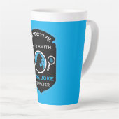 Detective Themed Funny Gift Milchtasse (Rechte Ecke)