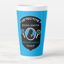 Detective Themed Funny Gift Milchtasse