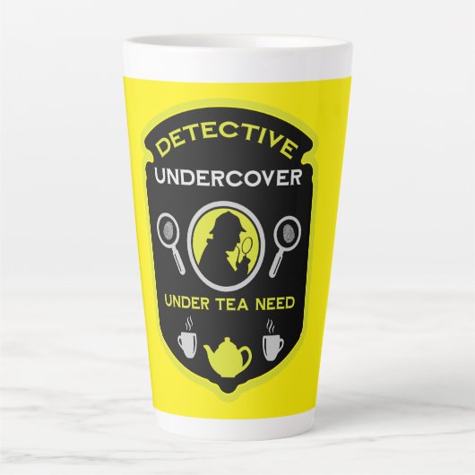 Detective Themed Funny Tea Milchtasse (Vorderseite)