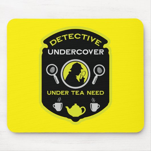 Detective Themed Funny Tea Mousepad (Vorne)