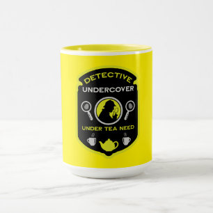 Detective Themed Funny Tea Tasse