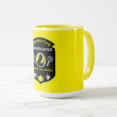 Detective Themed Funny Tea Tasse (VorderseiteRechts)