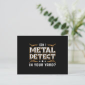 Detectorist Detector Metal Detection Geschenkidee Postkarte (Stehend Vorderseite)