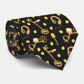 Detectorist Metal Detection Muster Krawatte (Gerollt)