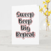 Detectorist Metal Detection Wiederholung Funny Gif Karte (Gelbe Blume)