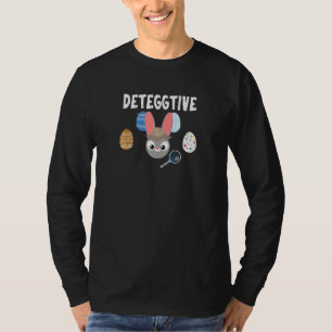 Detegtive Puppe für die Eierjagd zu Ostern T-Shirt