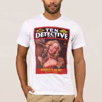 DETEKTIV coole Vintage Massen-Titelseiten-Kunst