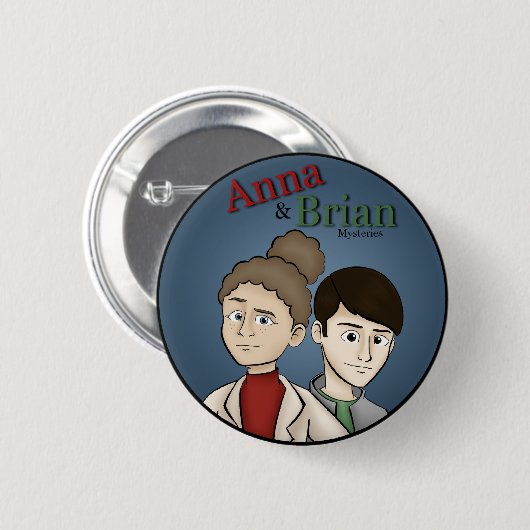 Detektiv-Duo-Button Button (Vorne & Hinten)