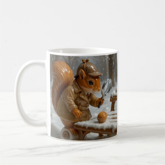Detektiv Eichhörnchen Kaffeetasse (Links)